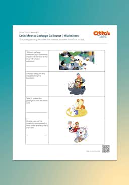 "Otto's Tales: Let's Meet a Garbage Collector" Worksheet