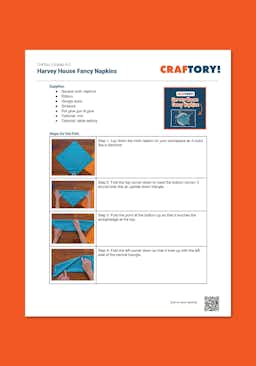  "Craftory: Harvey House Fancy Napkins" Instructions